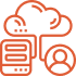 Hybrid cloud icon